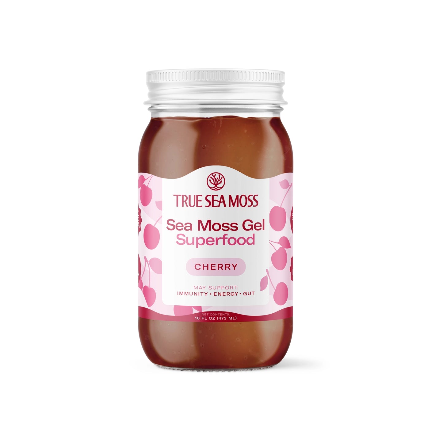 GEL DE MOUSSE DE MER À LA CERISE