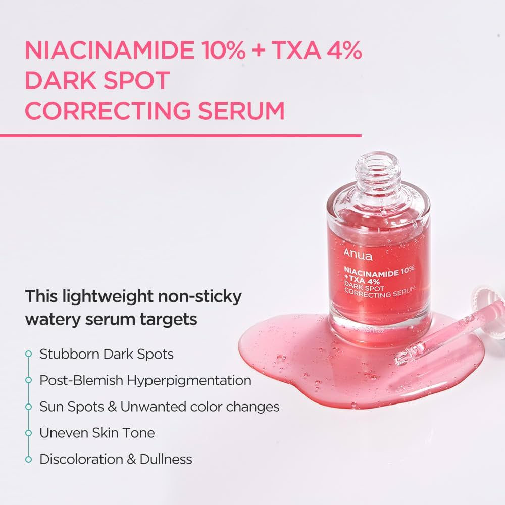 ANUA - Niacinamide10% + TXA 4% Serum zur Entfernung dunkler Flecken - 30ml
