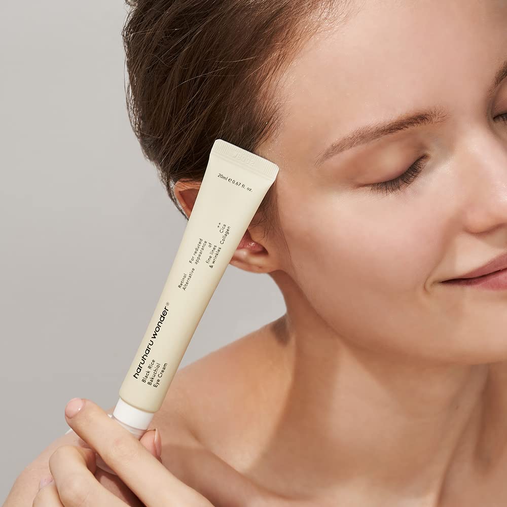 Haruharu WONDER Black Rice Bakuchiol Eye Cream 20ml - Crème Contour des Yeux Anti-Âge et Antioxydante K Beauty N1