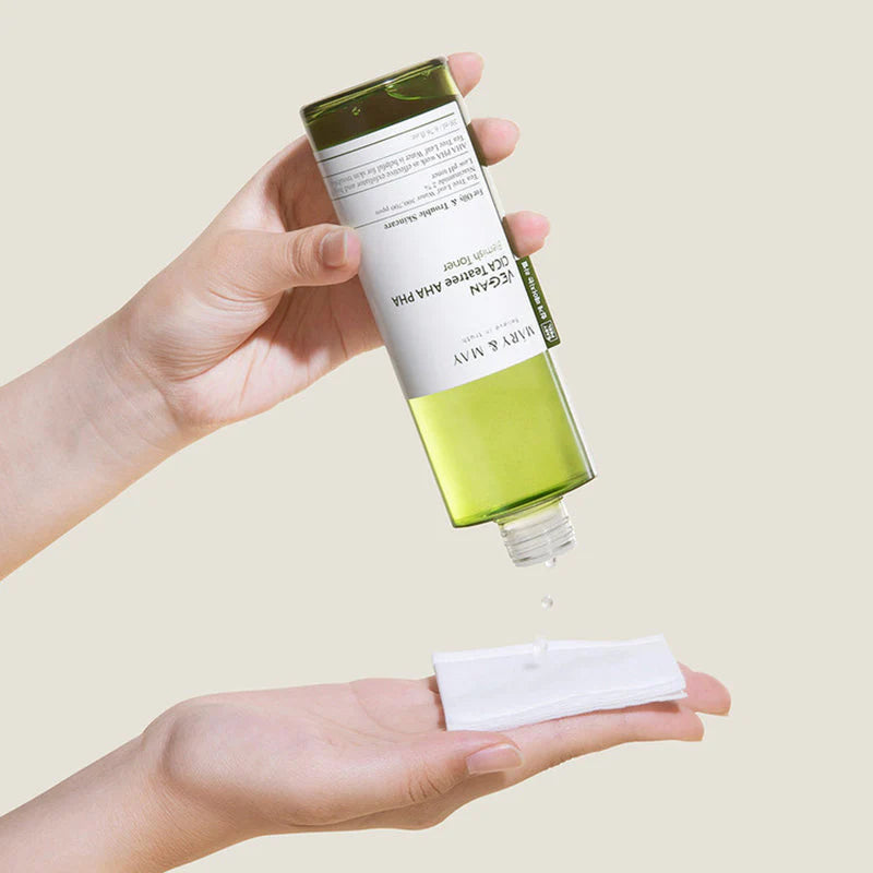 MARY & MAY Vegan Cica Teatree AHA PHA Blemish Toner K BEAUTY N1