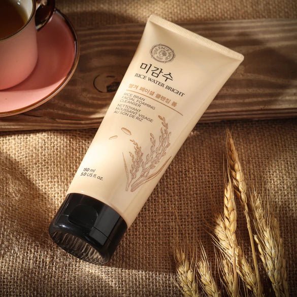 THE FACE SHOP Rice Water Bright Rice Bran Facial Foaming Cleanser 150ml K BEAUTY N1