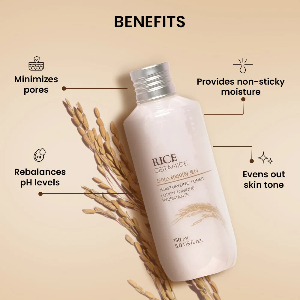 THE FACE SHOP Rice & Ceramide Moisturizing Toner 150ml K BEAUTY N1