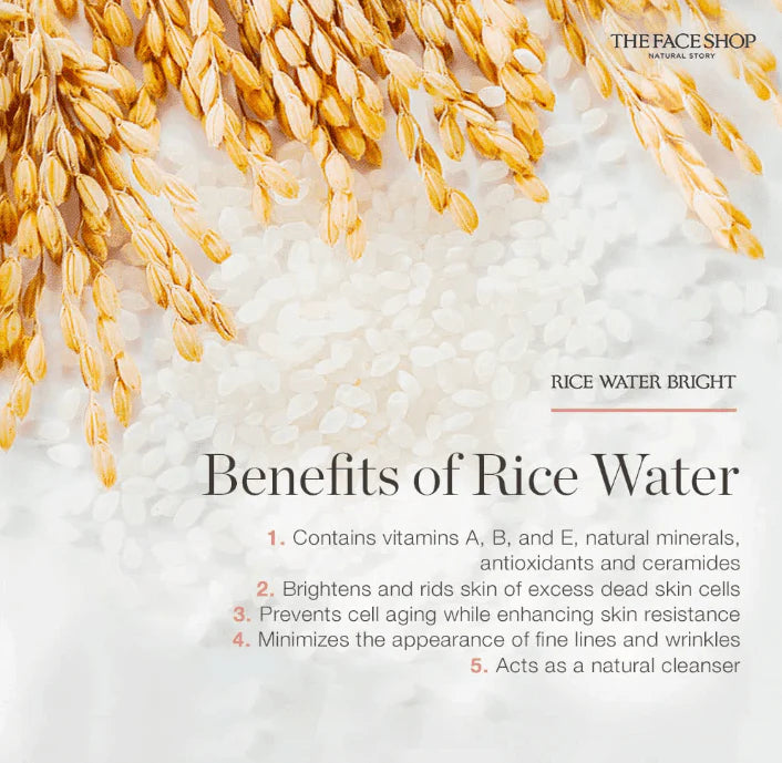 THE FACE SHOP Rice Water Bright Foaming Cleanser Jumbo 300ml K BEAUTY N1
