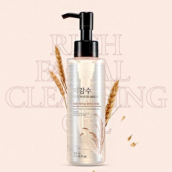 THE FACE SHOP Rice Water Bright Rich Cleansing Oil 150ml K BEAUTY N1