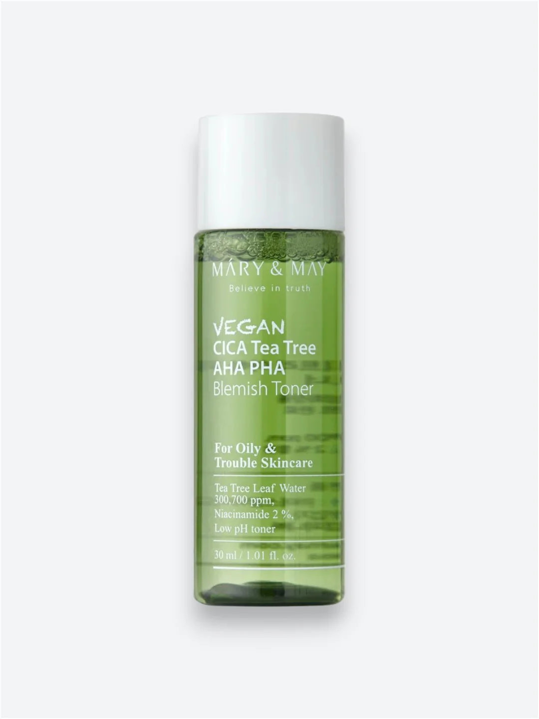 Vegan Cica Teatree AHA PHA Blemish Toner 200ml