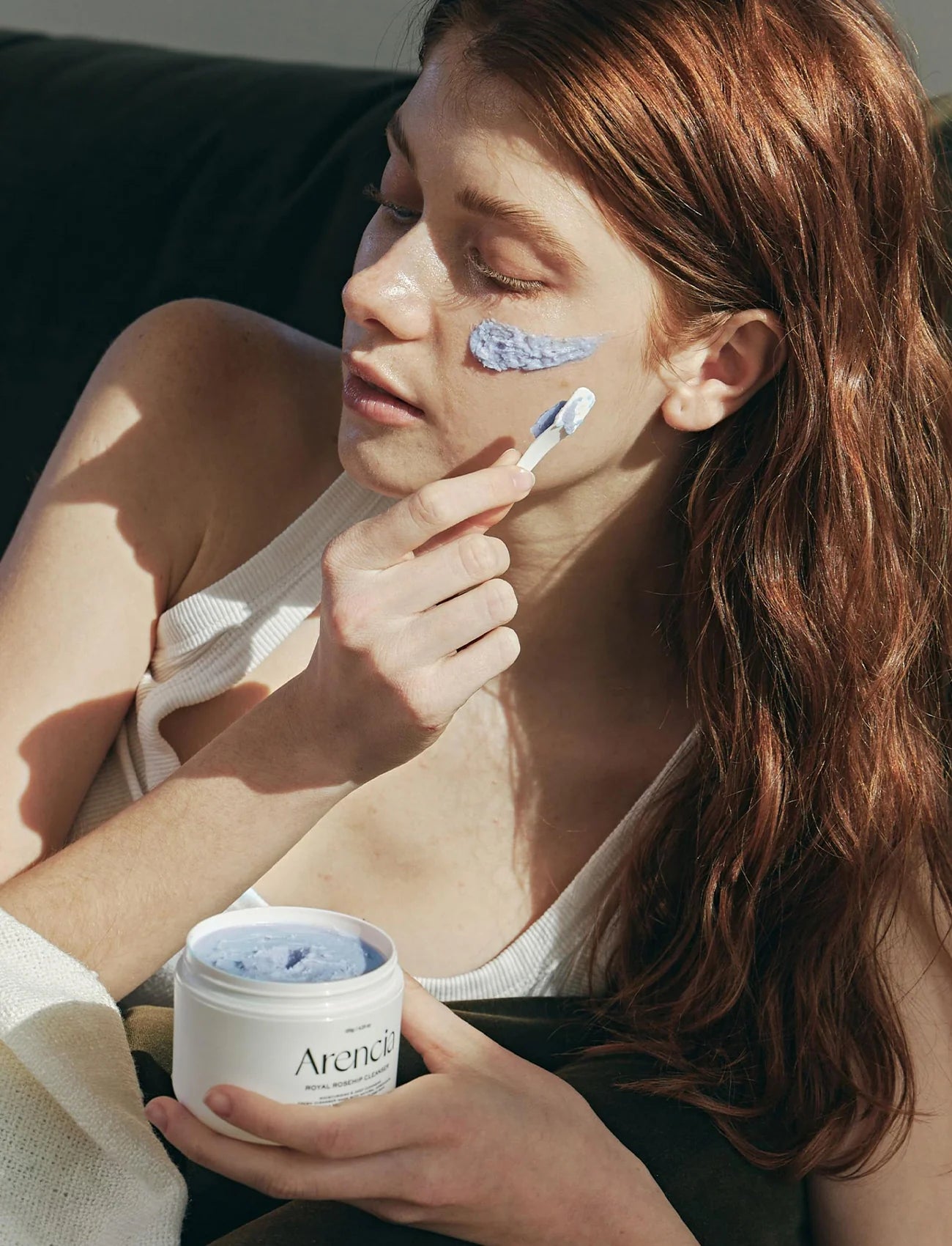 Arencia Fresh Blue Hyssop Rice Mochi Cleanser 120ml K BEAUTY N1