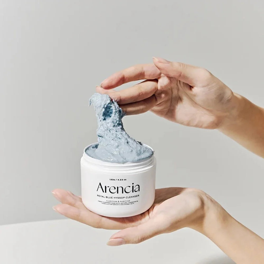 Arencia Fresh Blue Hyssop Rice Mochi Cleanser 120ml K BEAUTY N1