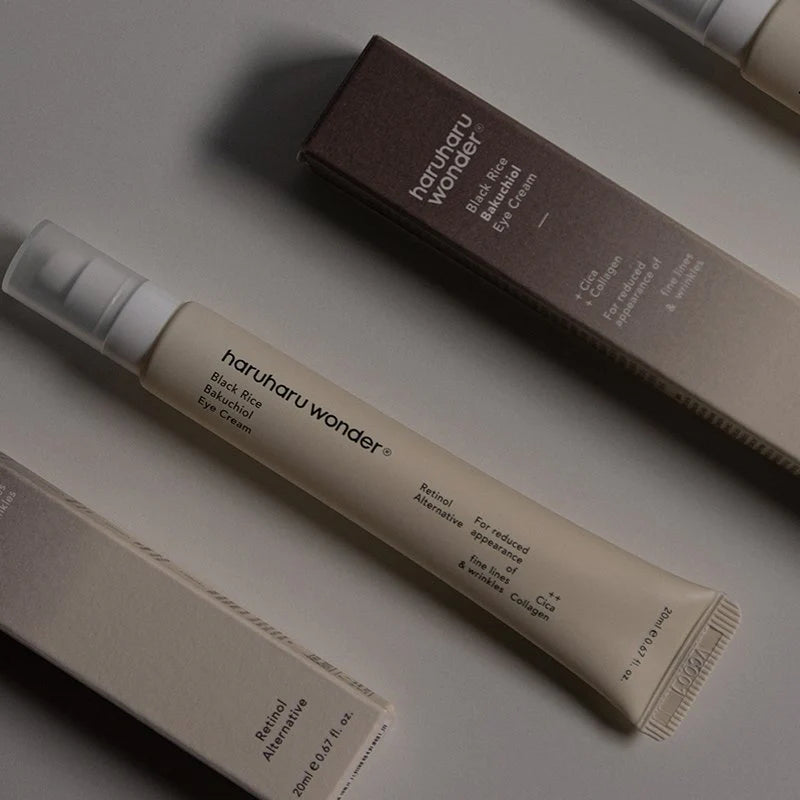 Haruharu WONDER Black Rice Bakuchiol Eye Cream 20ml - Crème Contour des Yeux Anti-Âge et Antioxydante K BEAUTY N1