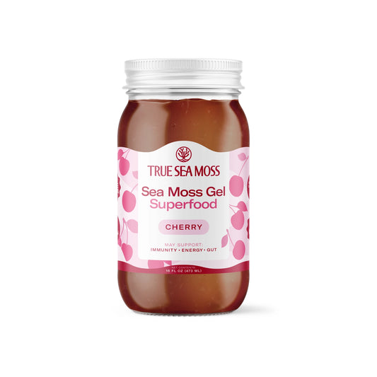 GEL DE MOUSSE DE MER À LA CERISE