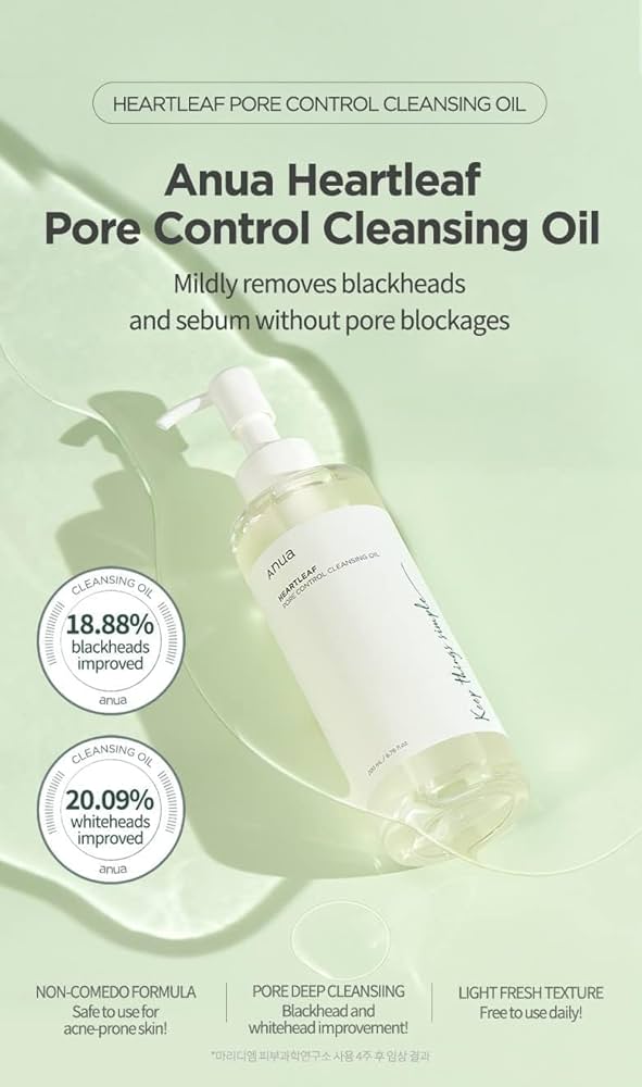 ANUA HEARTLEAF PORENKONTROLLE REINIGUNGSÖL 200ML 