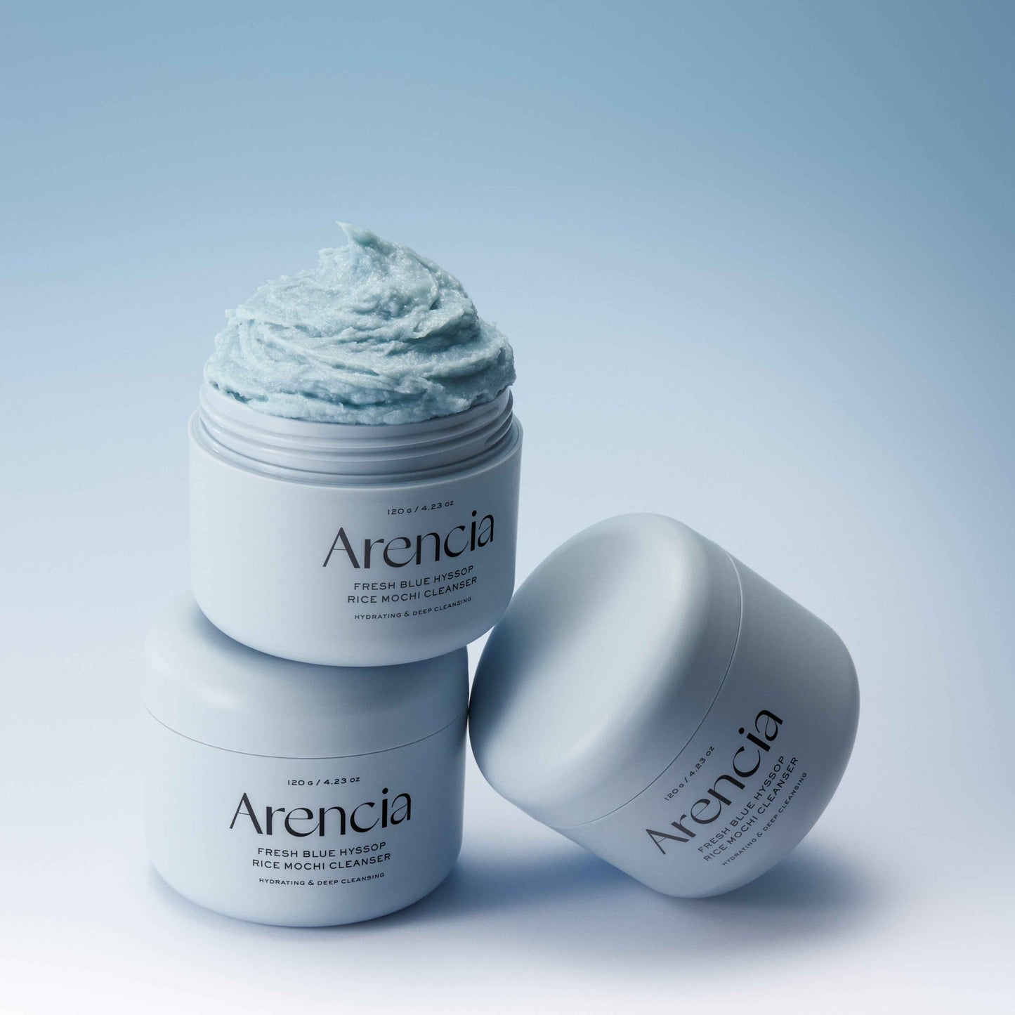 Arencia Fresh Blue Hyssop Rice Mochi Cleanser 120ml K BEAUTY N1