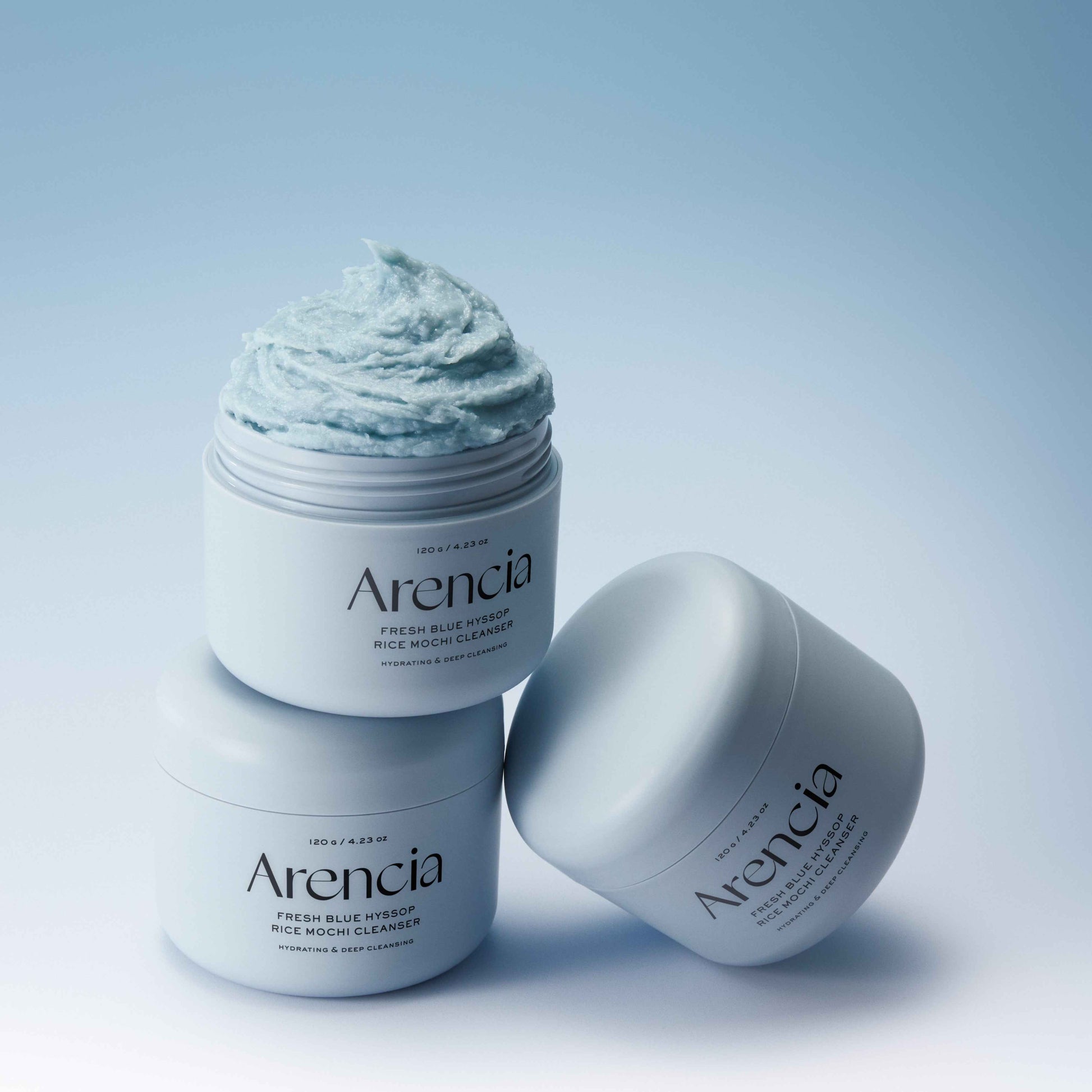 Arencia Fresh Blue Hyssop Rice Mochi Cleanser 120ml K BEAUTY N1