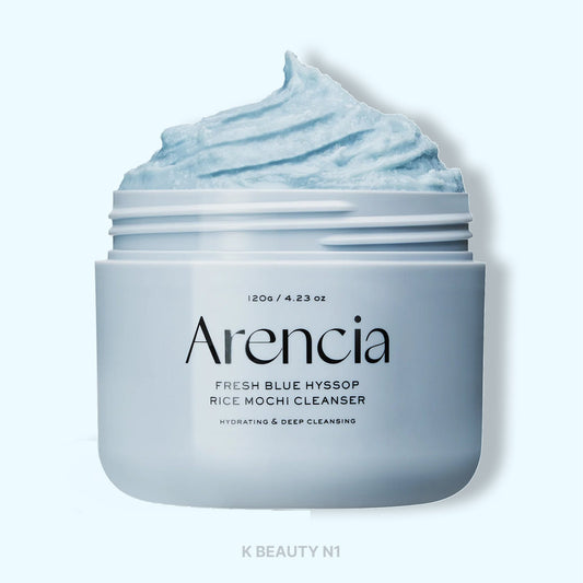 Arencia Fresh Blue Hyssop Rice Mochi Cleanser 120g K BEAUTY N1