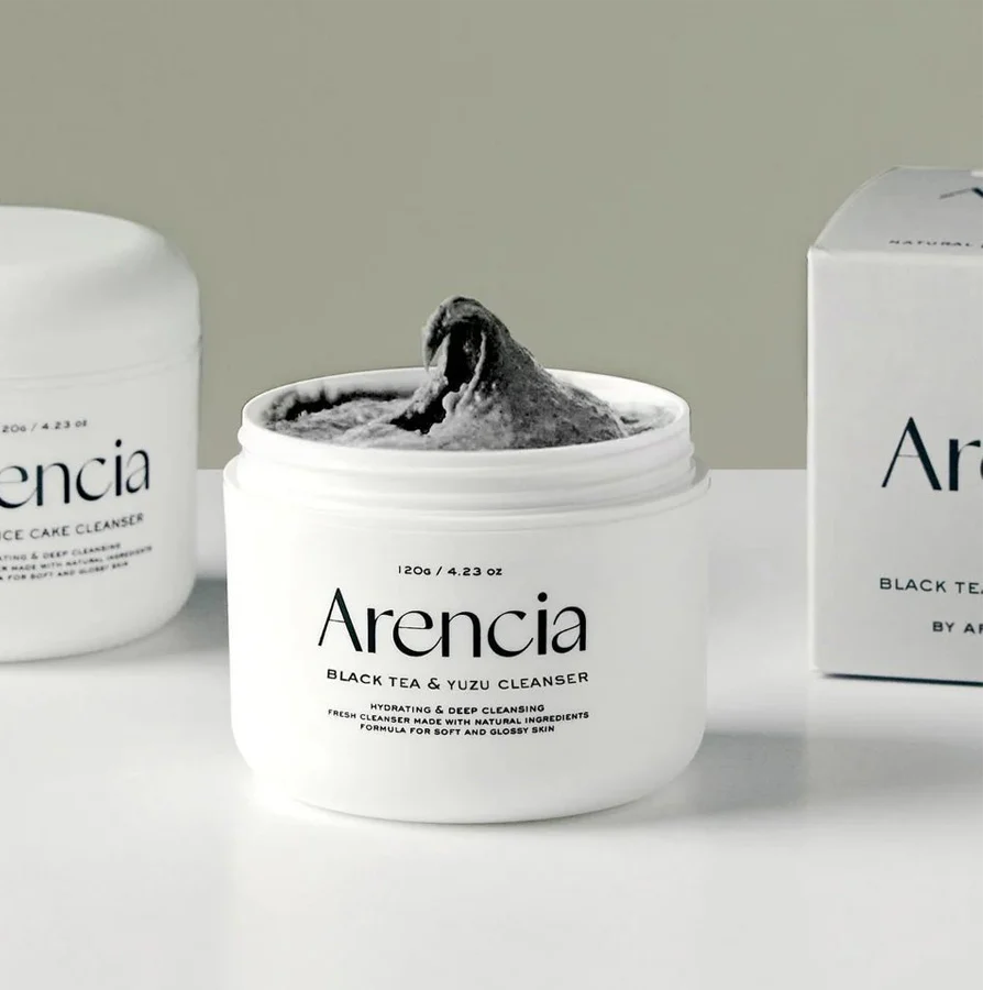 Arencia Black Tea Rice Mochi Cleanser 120ml K BEAUTY N1