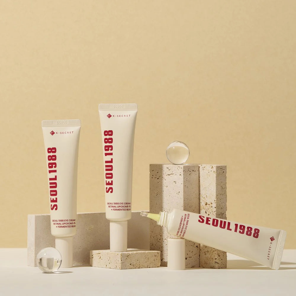 K-SECRET SEOUL 1988 Eye Cream Crème Contour des Yeux Anti-Âge Rétinal 4% & Haricot Fermenté K BEAUTY N1