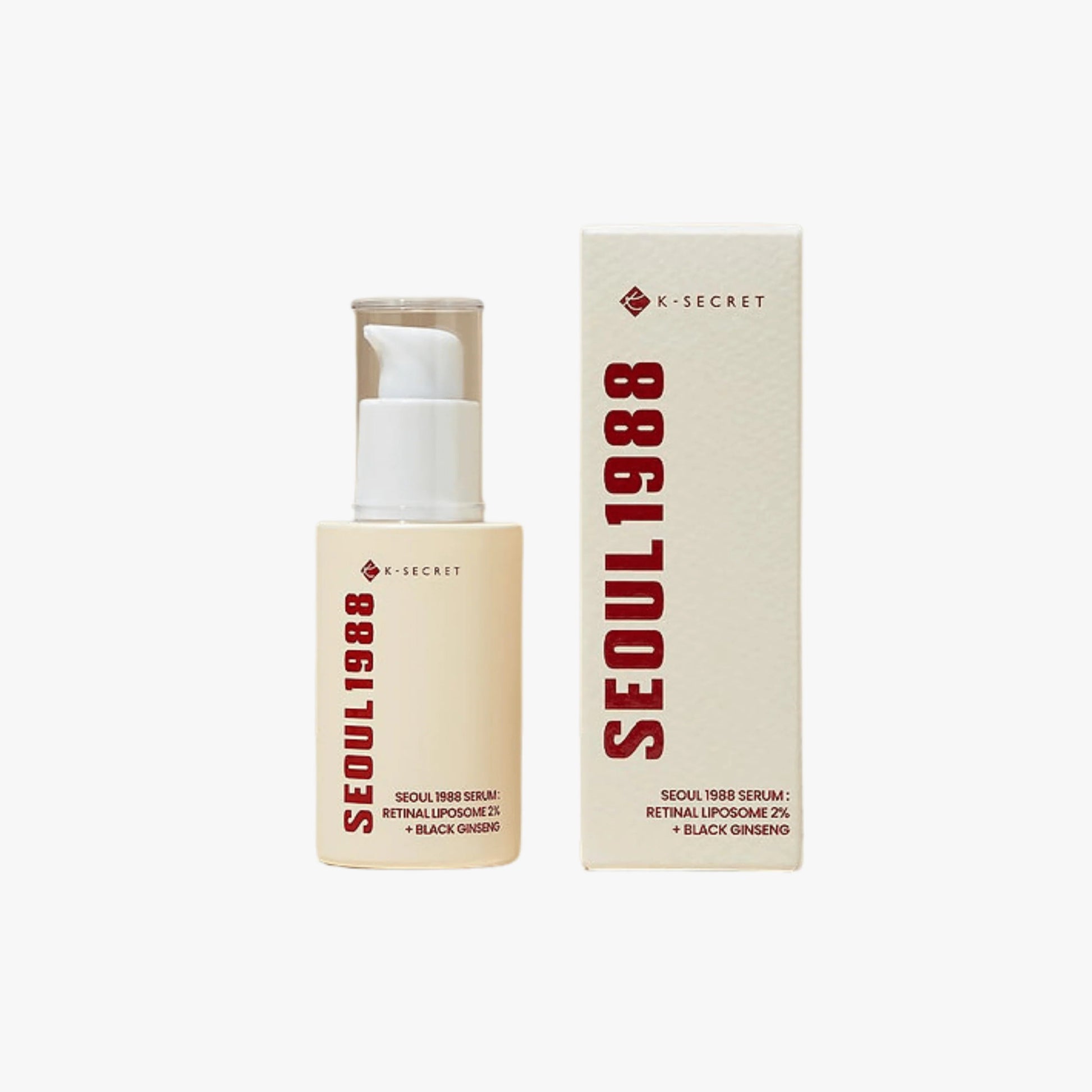 KSECRET SEOUL 1988 Sérum : Retinal Liposome 2% + Ginseng Noir 30ml