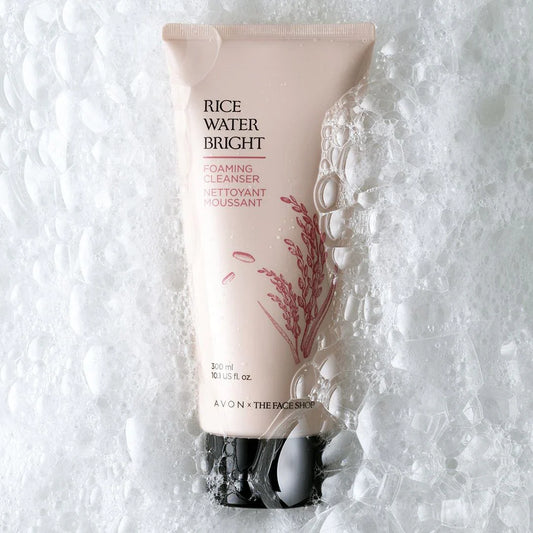 THE FACE SHOP Rice Water Bright Foaming Cleanser Jumbo 300ml K BEAUTY N1