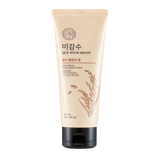 THE FACE SHOP Rice Water Bright Rice Bran Facial Foaming Cleanser 150ml K BEAUTY N1
