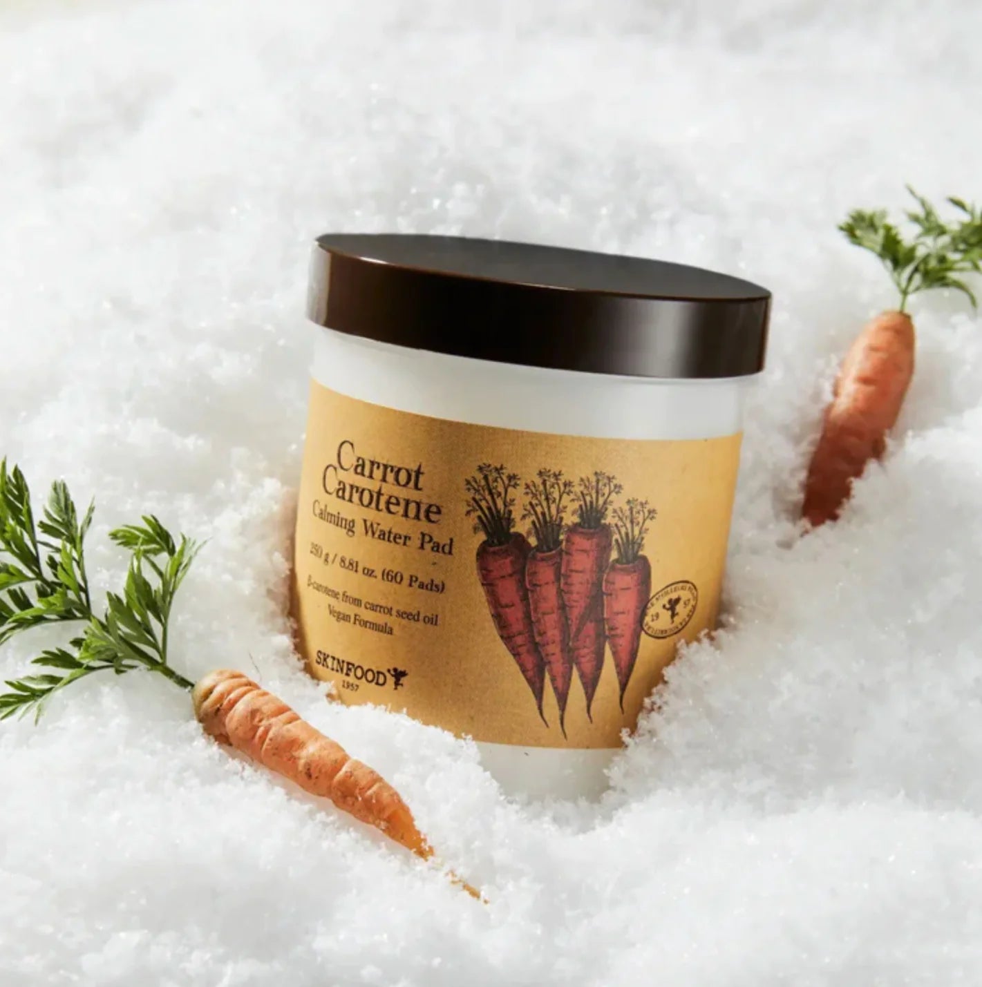 SKINFOOD Carrot Carotene Calming Water Pad, hydrate et apaise la peau