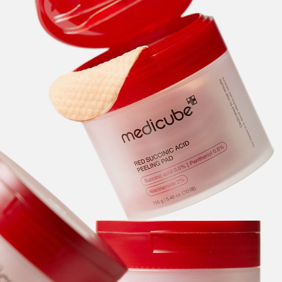 medicube Red Succinic Acid Peeling Pad – Exfoliant Doux 70 Pads