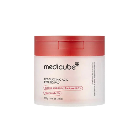 medicube Red Succinic Acid Peeling Pad – Exfoliant Doux 70 Pads